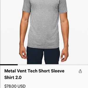 Lululemon Metal Vent 2.0 Shirt